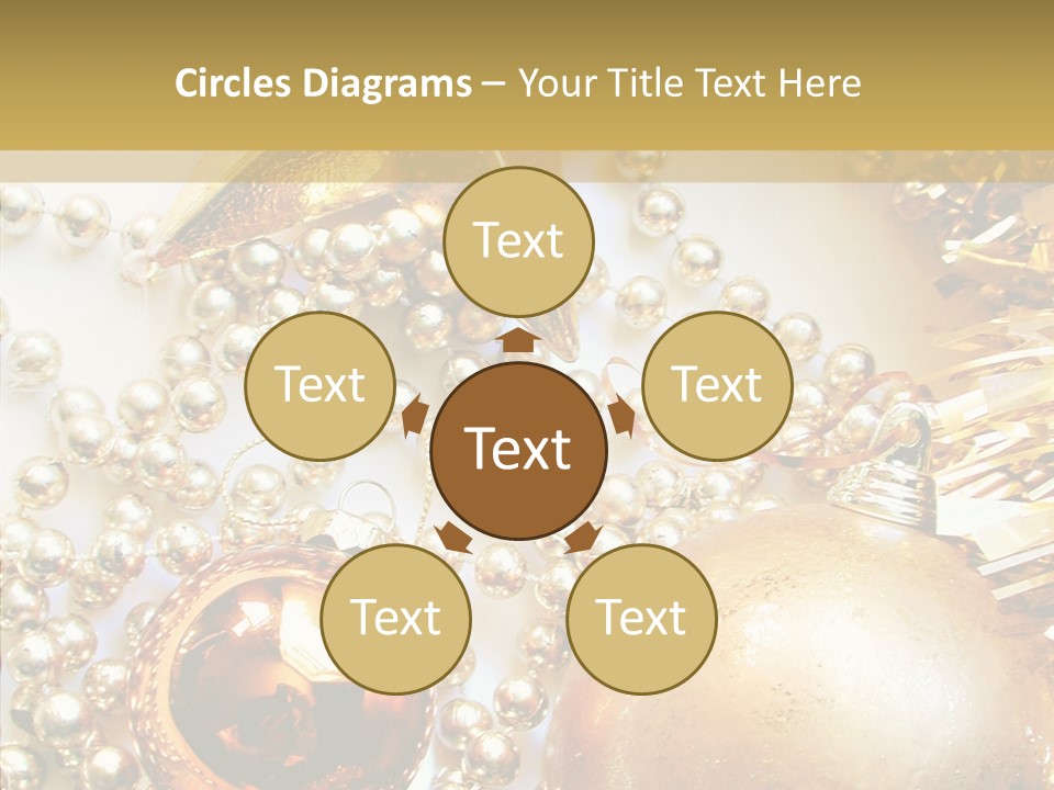 Christmas Winter Gold PowerPoint Template
