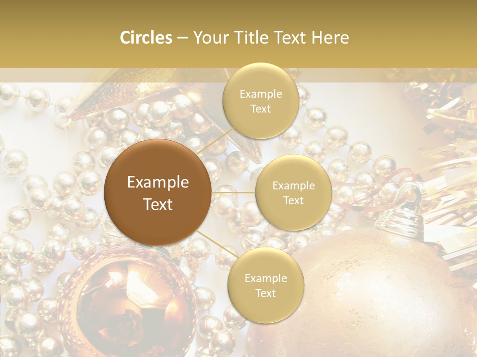 Christmas Winter Gold PowerPoint Template