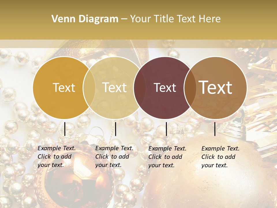 Christmas Winter Gold PowerPoint Template