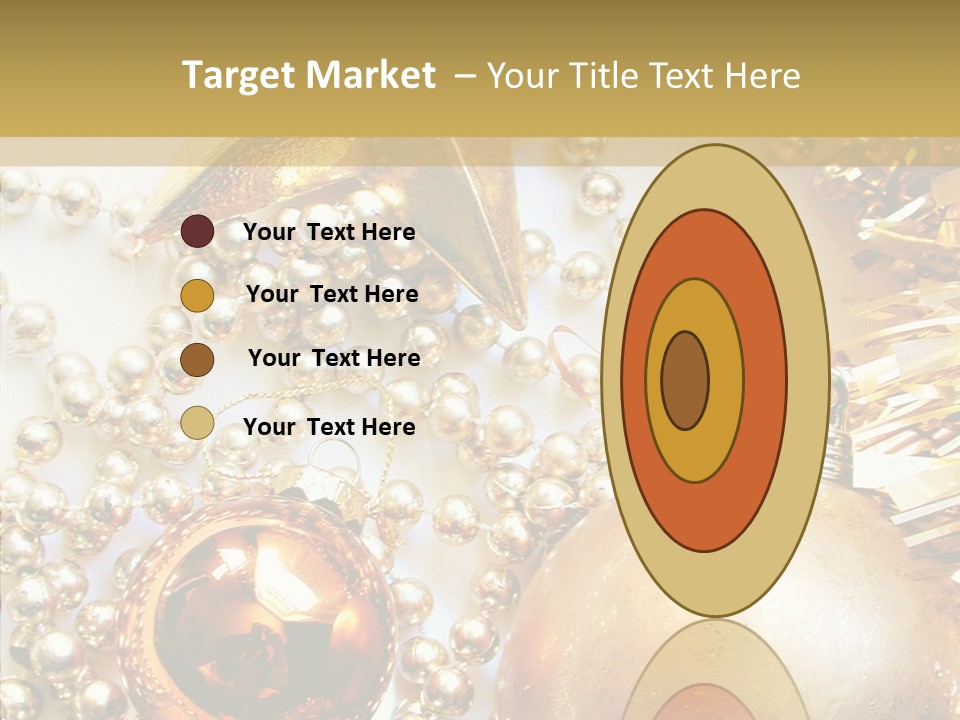 Christmas Winter Gold PowerPoint Template