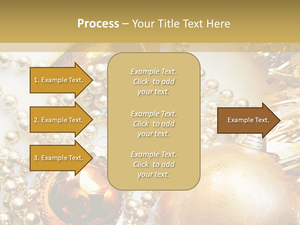 Christmas Winter Gold PowerPoint Template