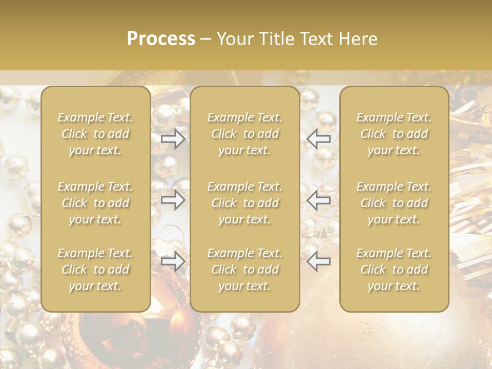 Christmas Winter Gold PowerPoint Template