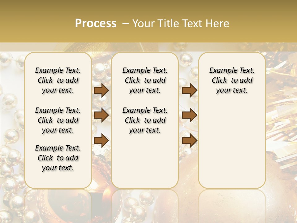 Christmas Winter Gold PowerPoint Template