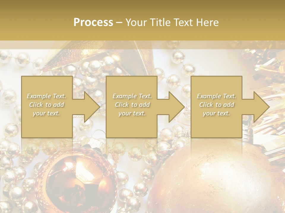 Christmas Winter Gold PowerPoint Template