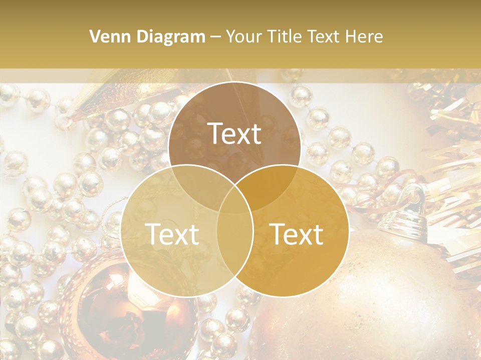 Christmas Winter Gold PowerPoint Template