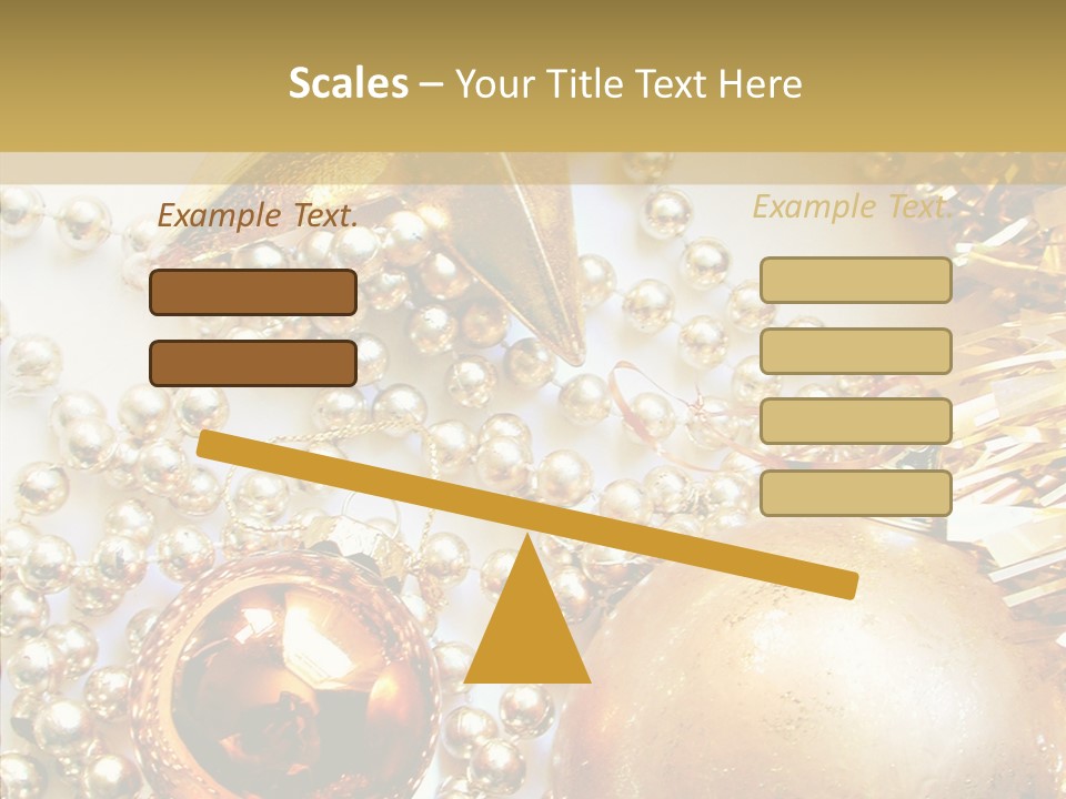 Christmas Winter Gold PowerPoint Template