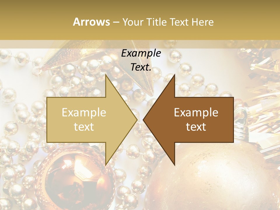 Christmas Winter Gold PowerPoint Template