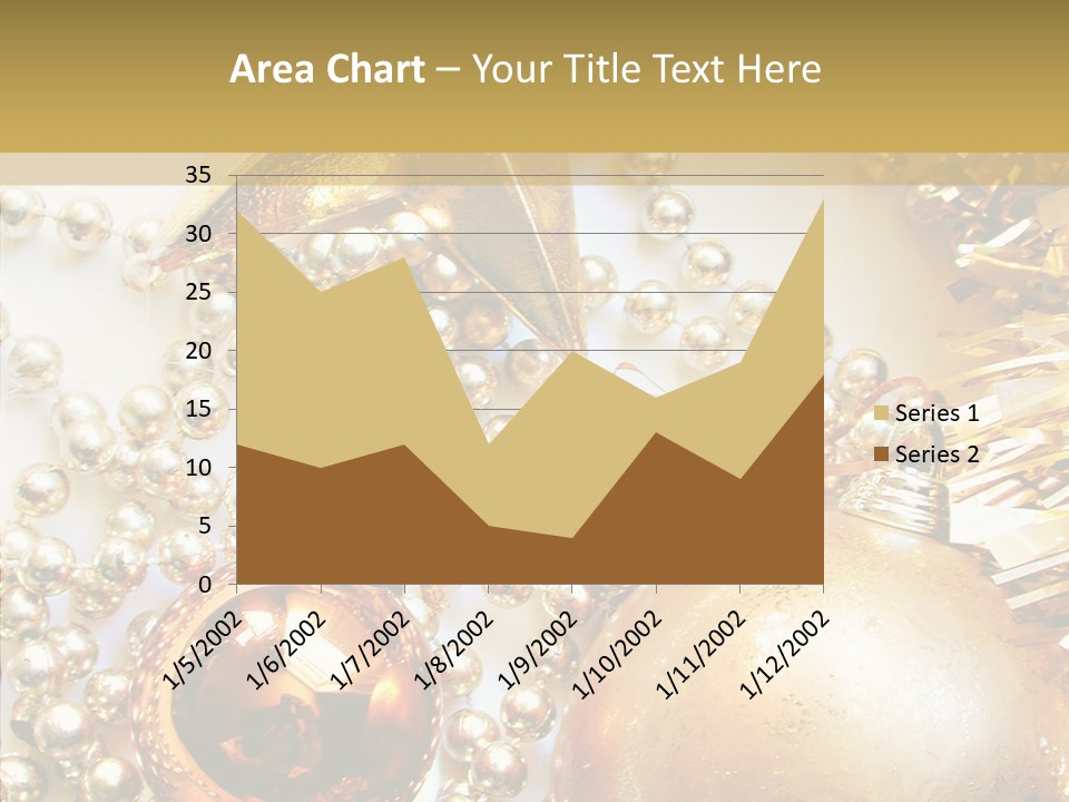 Christmas Winter Gold PowerPoint Template