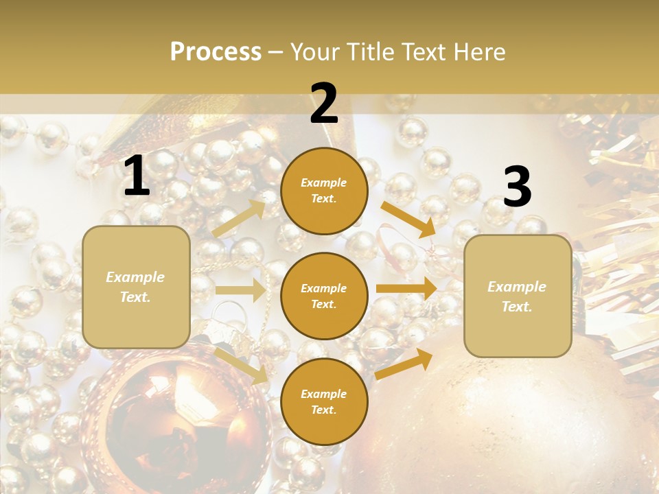 Christmas Winter Gold PowerPoint Template