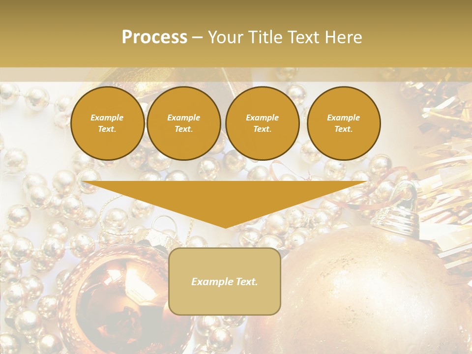 Christmas Winter Gold PowerPoint Template