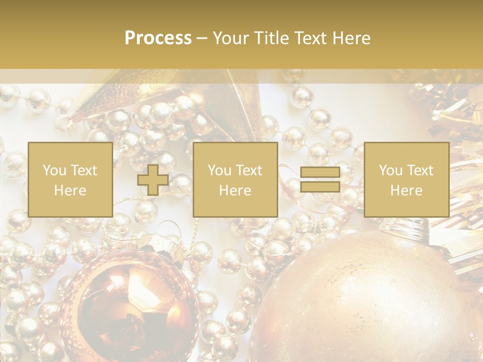 Christmas Winter Gold PowerPoint Template