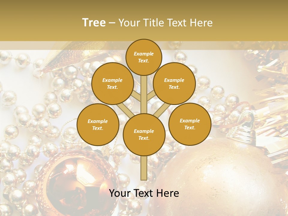 Christmas Winter Gold PowerPoint Template