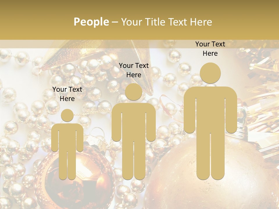 Christmas Winter Gold PowerPoint Template