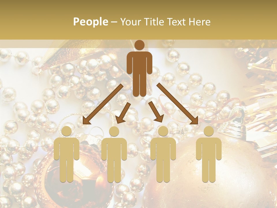 Christmas Winter Gold PowerPoint Template