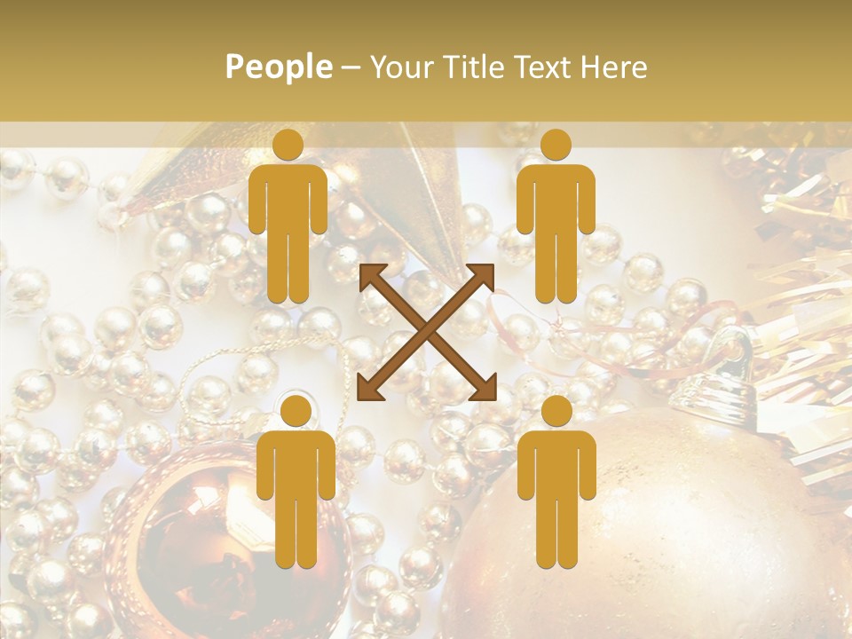 Christmas Winter Gold PowerPoint Template