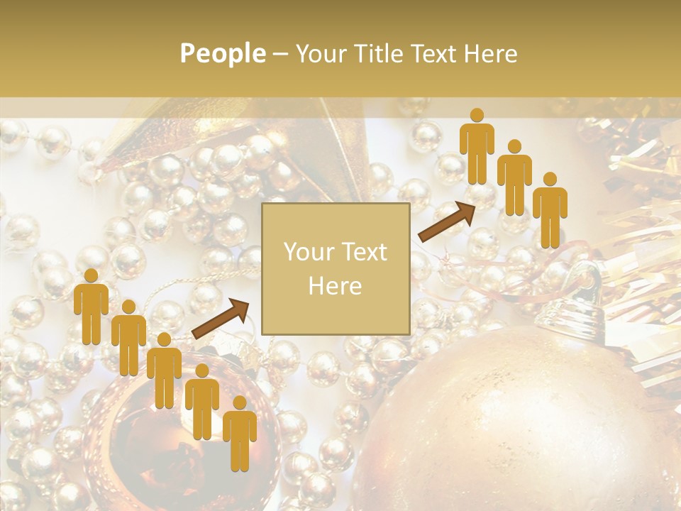Christmas Winter Gold PowerPoint Template