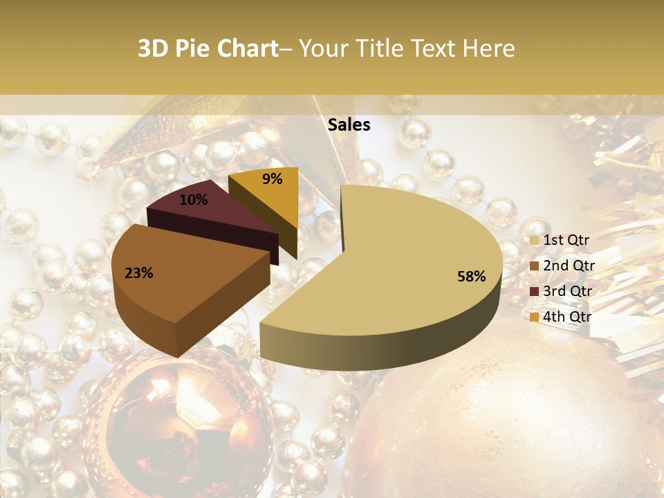 Christmas Winter Gold PowerPoint Template