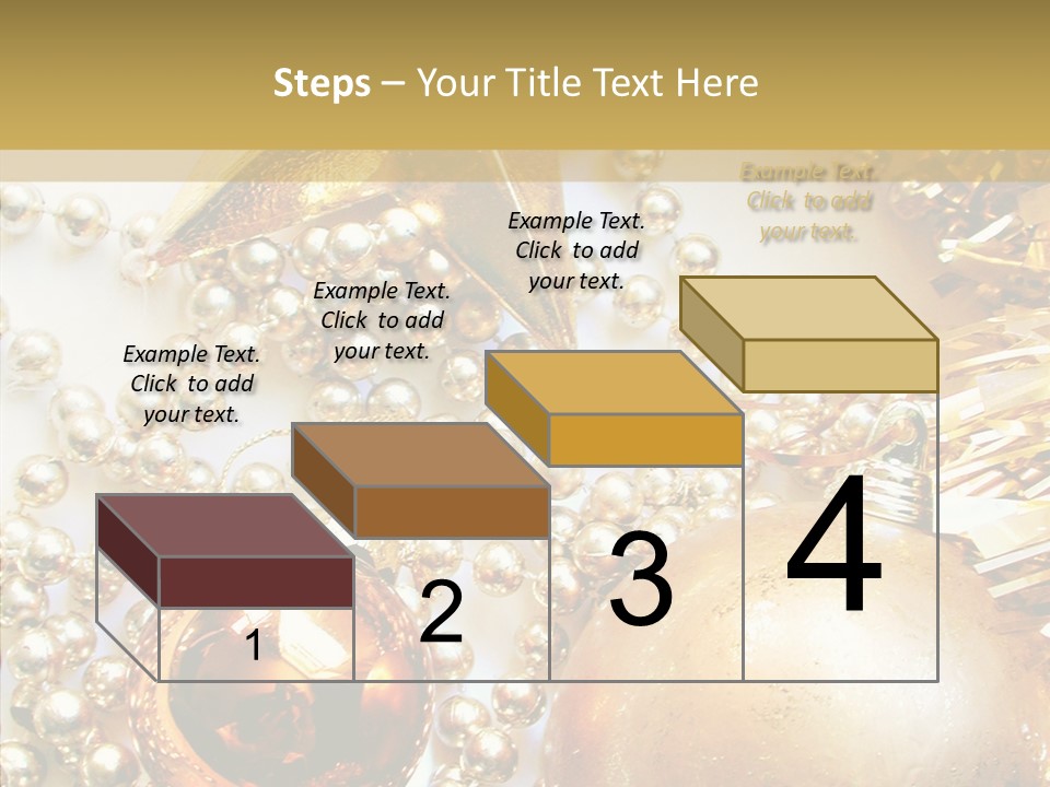 Christmas Winter Gold PowerPoint Template