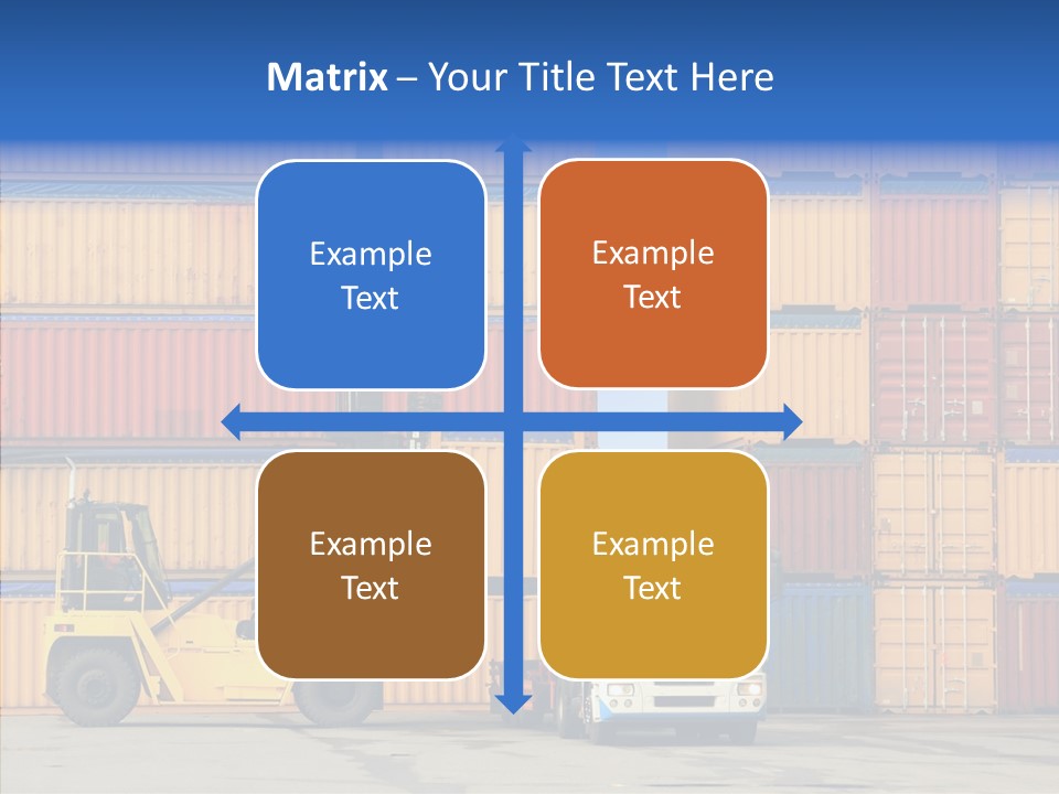 Container Commercial Stacked PowerPoint Template