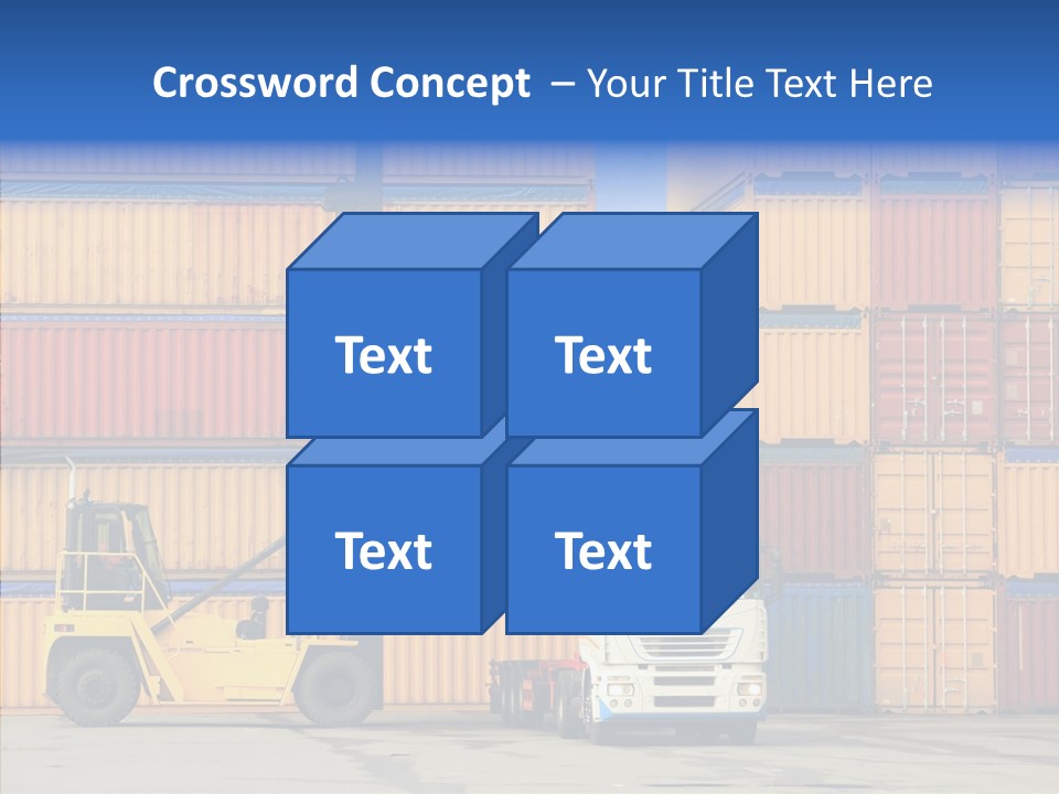 Container Commercial Stacked PowerPoint Template