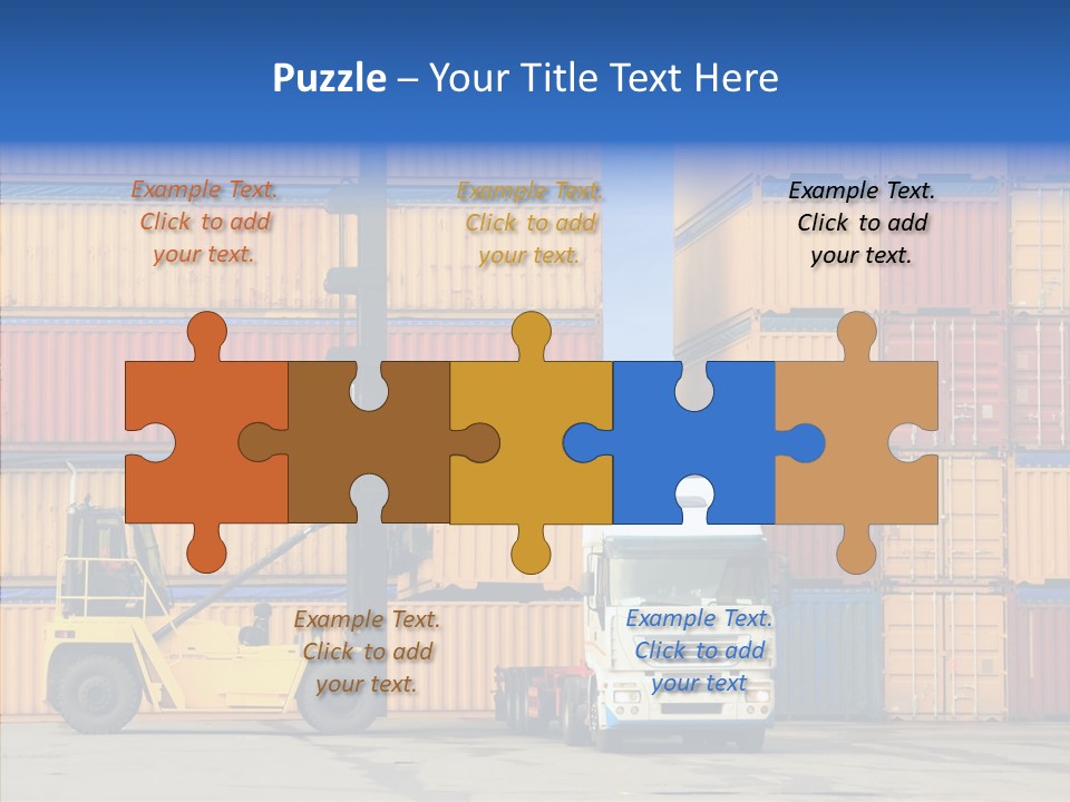 Container Commercial Stacked PowerPoint Template
