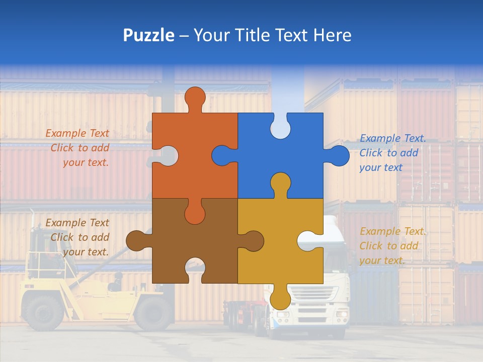 Container Commercial Stacked PowerPoint Template