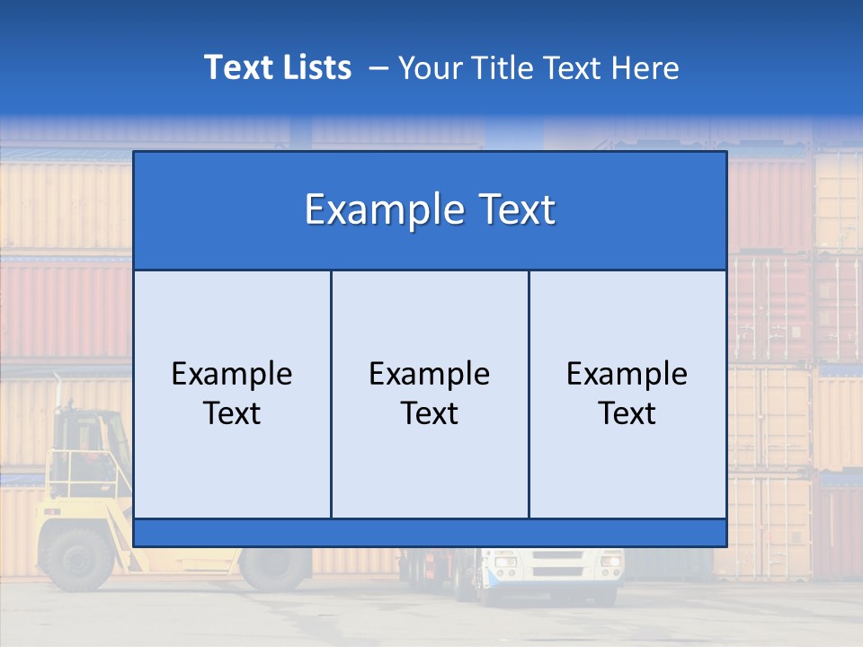 Container Commercial Stacked PowerPoint Template