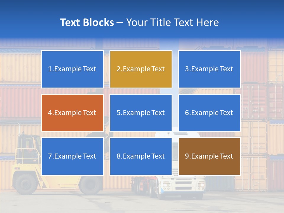 Container Commercial Stacked PowerPoint Template