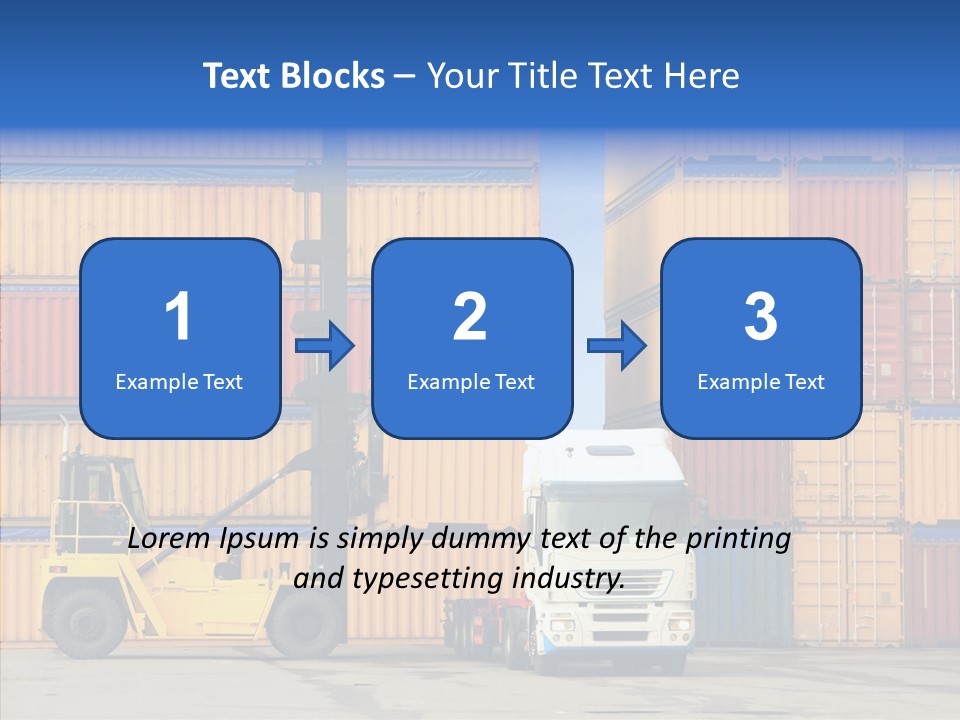 Container Commercial Stacked PowerPoint Template