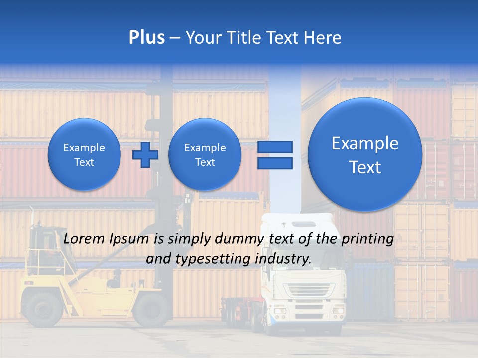 Container Commercial Stacked PowerPoint Template