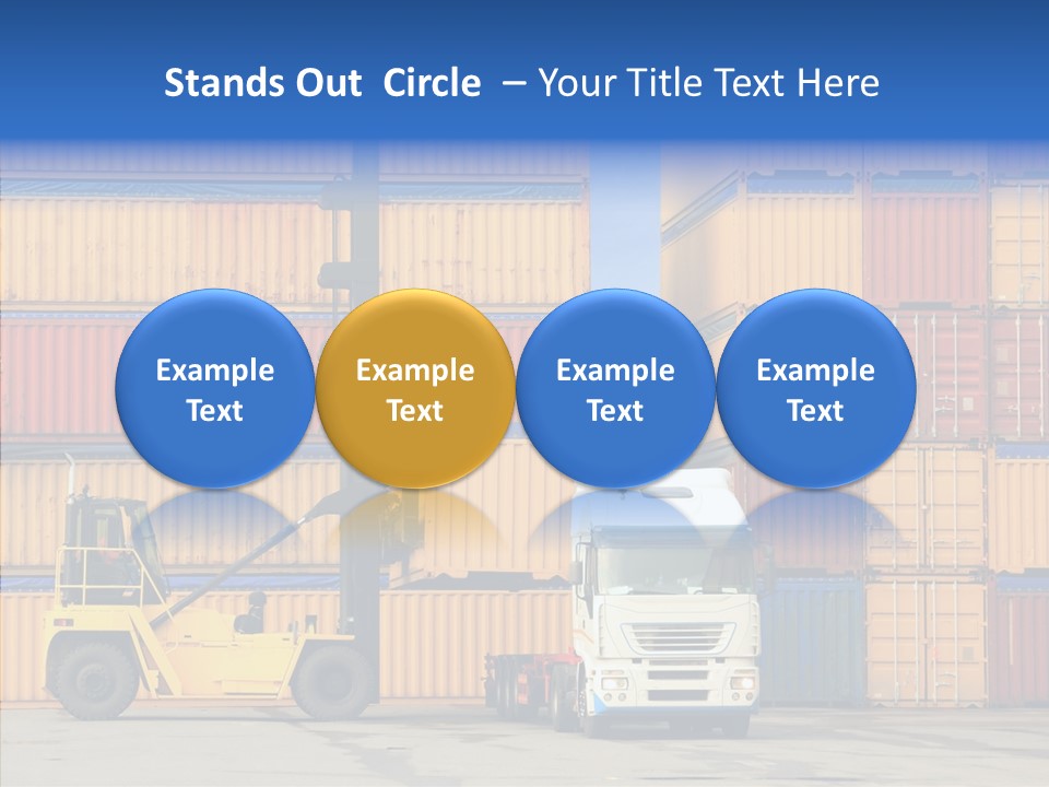 Container Commercial Stacked PowerPoint Template