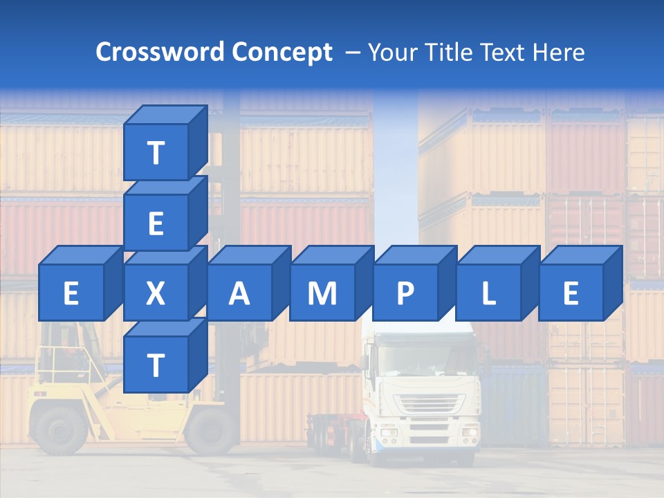 Container Commercial Stacked PowerPoint Template