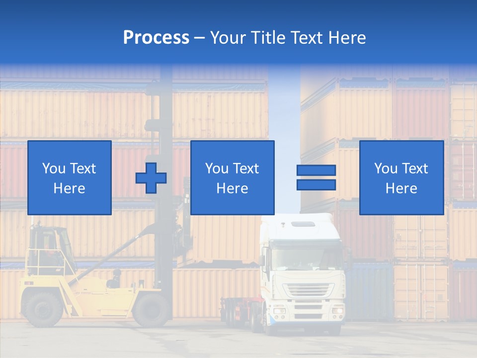 Container Commercial Stacked PowerPoint Template