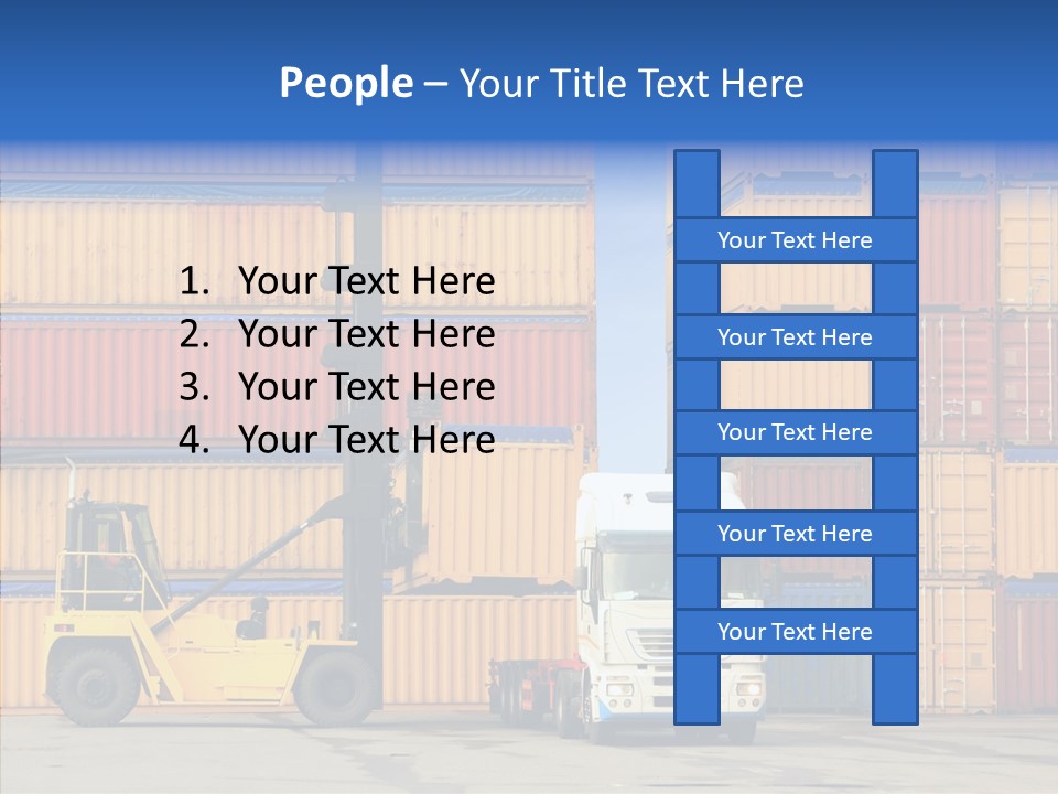 Container Commercial Stacked PowerPoint Template