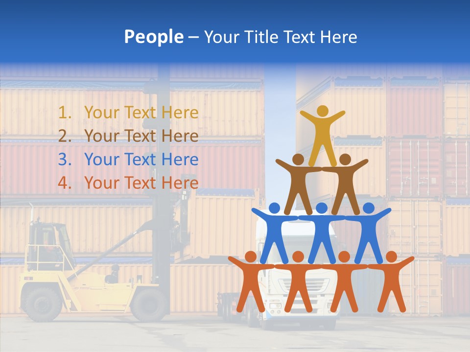 Container Commercial Stacked PowerPoint Template