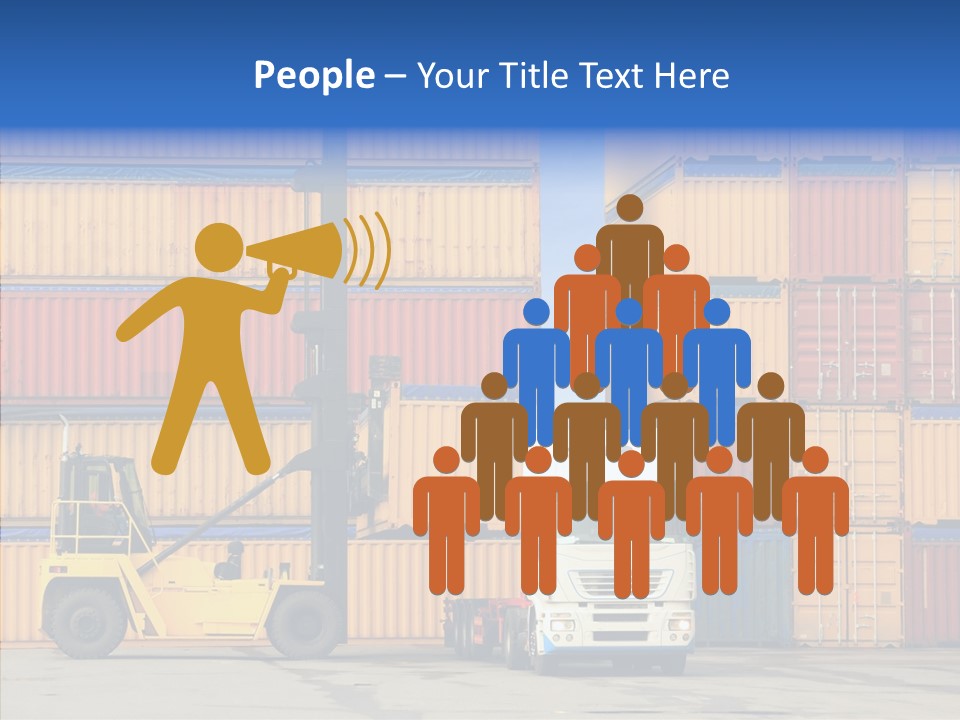 Container Commercial Stacked PowerPoint Template