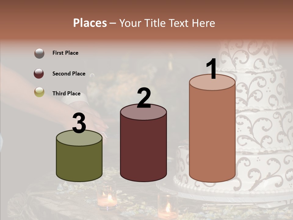 Cut Groom Wife PowerPoint Template