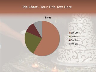 Cut Groom Wife PowerPoint Template