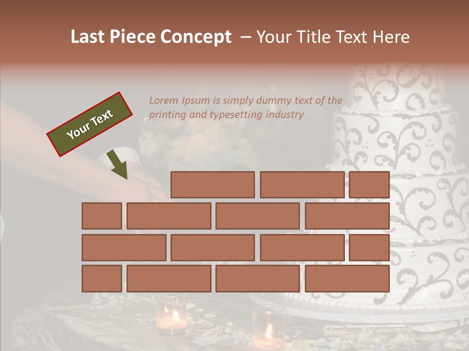 Cut Groom Wife PowerPoint Template