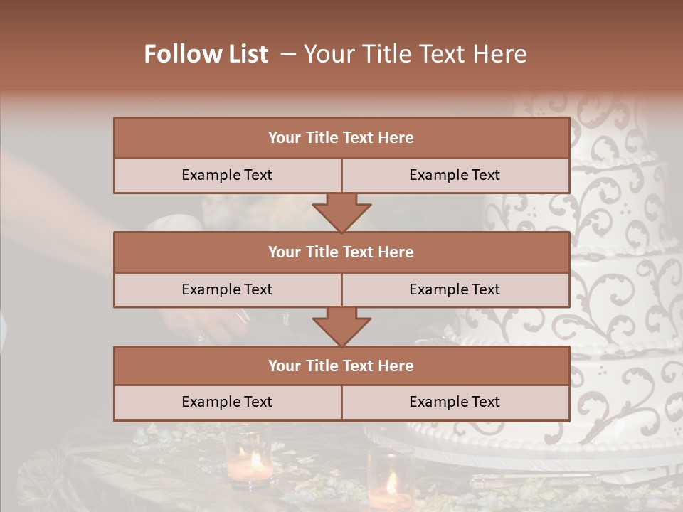 Cut Groom Wife PowerPoint Template