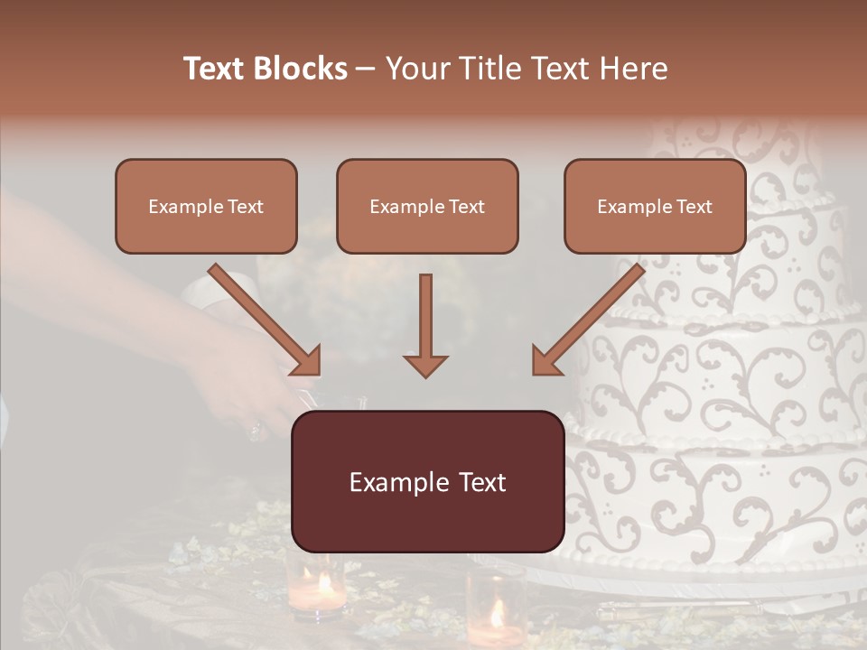 Cut Groom Wife PowerPoint Template
