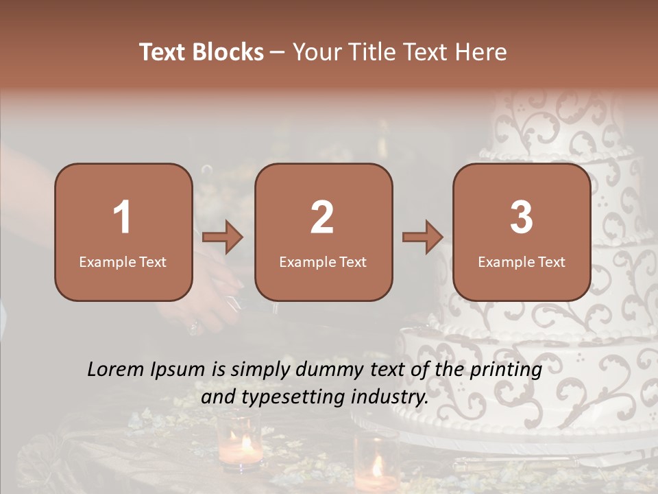 Cut Groom Wife PowerPoint Template