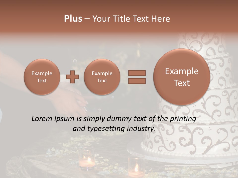 Cut Groom Wife PowerPoint Template