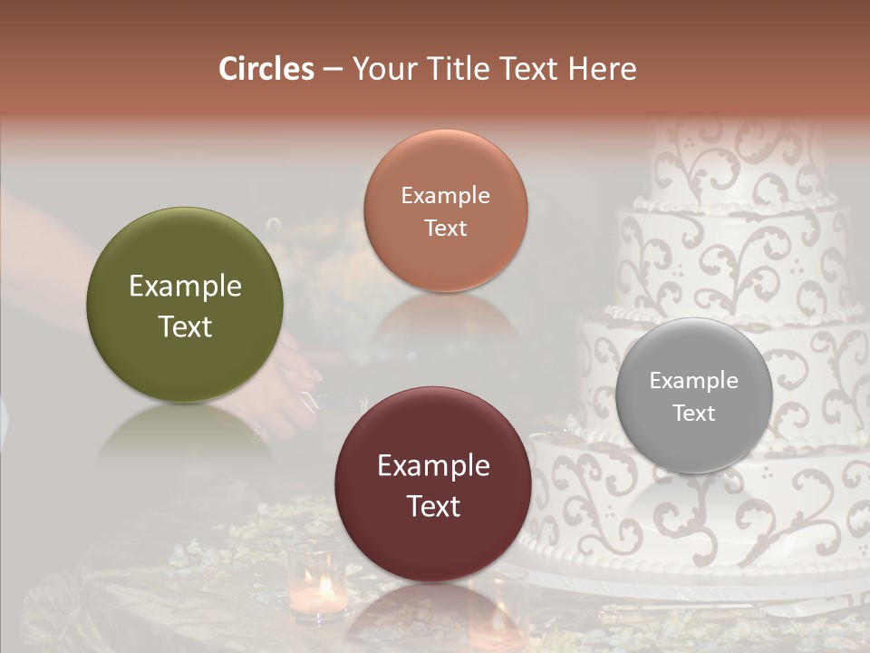 Cut Groom Wife PowerPoint Template