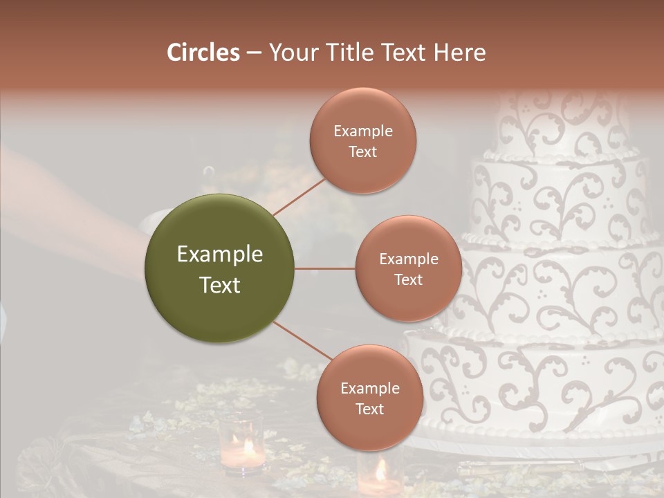 Cut Groom Wife PowerPoint Template