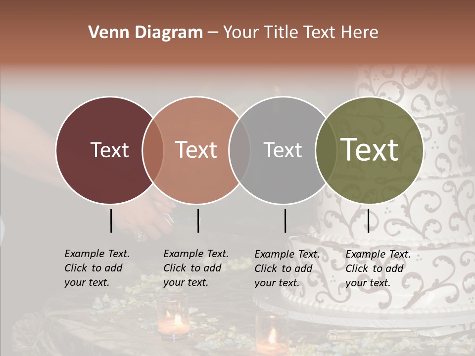 Cut Groom Wife PowerPoint Template