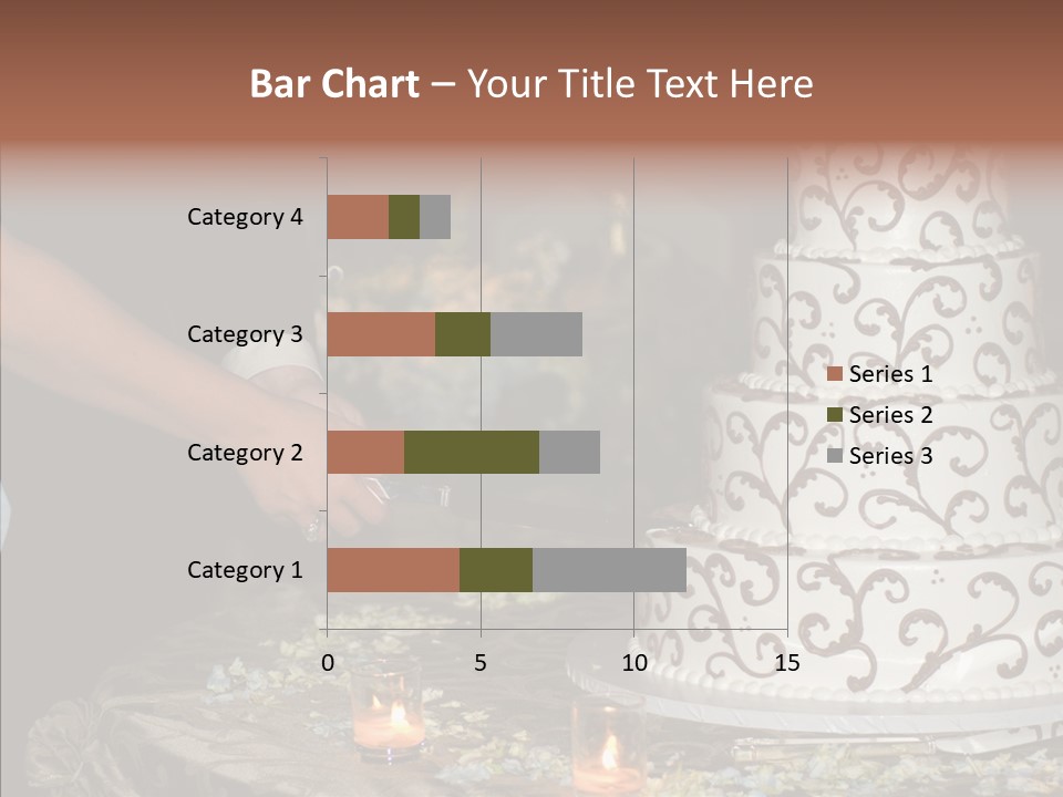 Cut Groom Wife PowerPoint Template