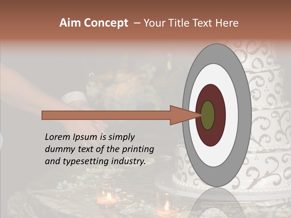 Cut Groom Wife PowerPoint Template