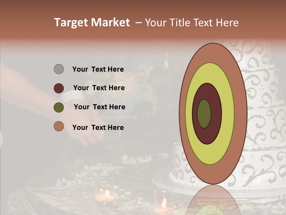 Cut Groom Wife PowerPoint Template