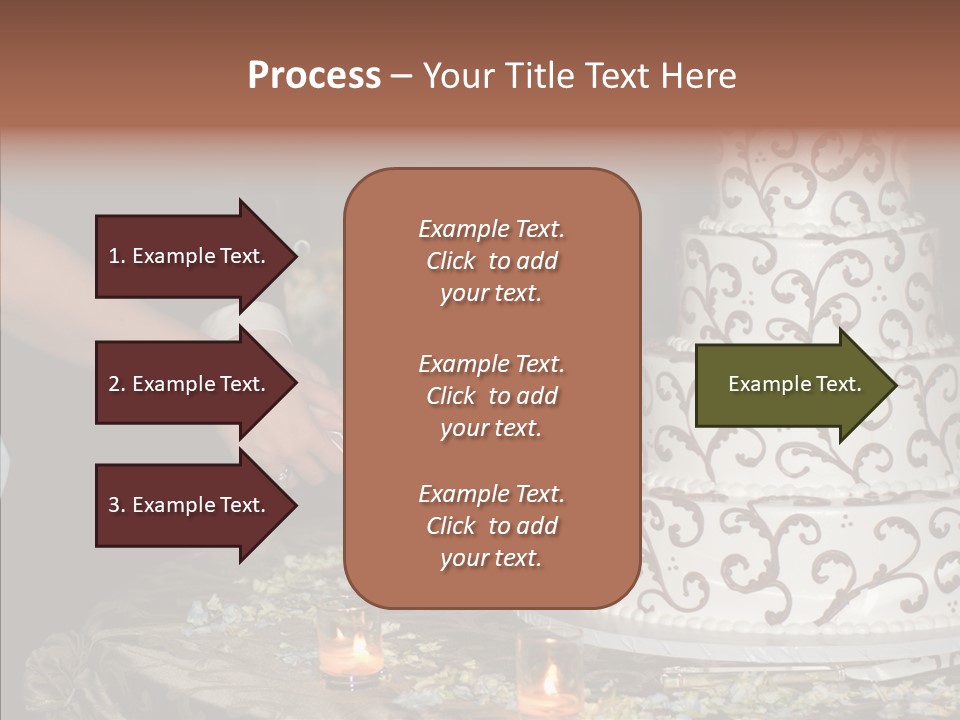 Cut Groom Wife PowerPoint Template